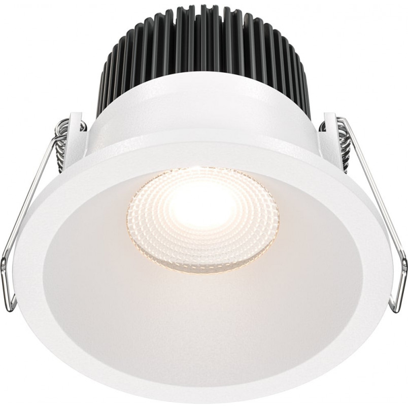 Lampa spot podtynkowa LED Zoom 6cm biała Maytoni - Idealna do łazni!