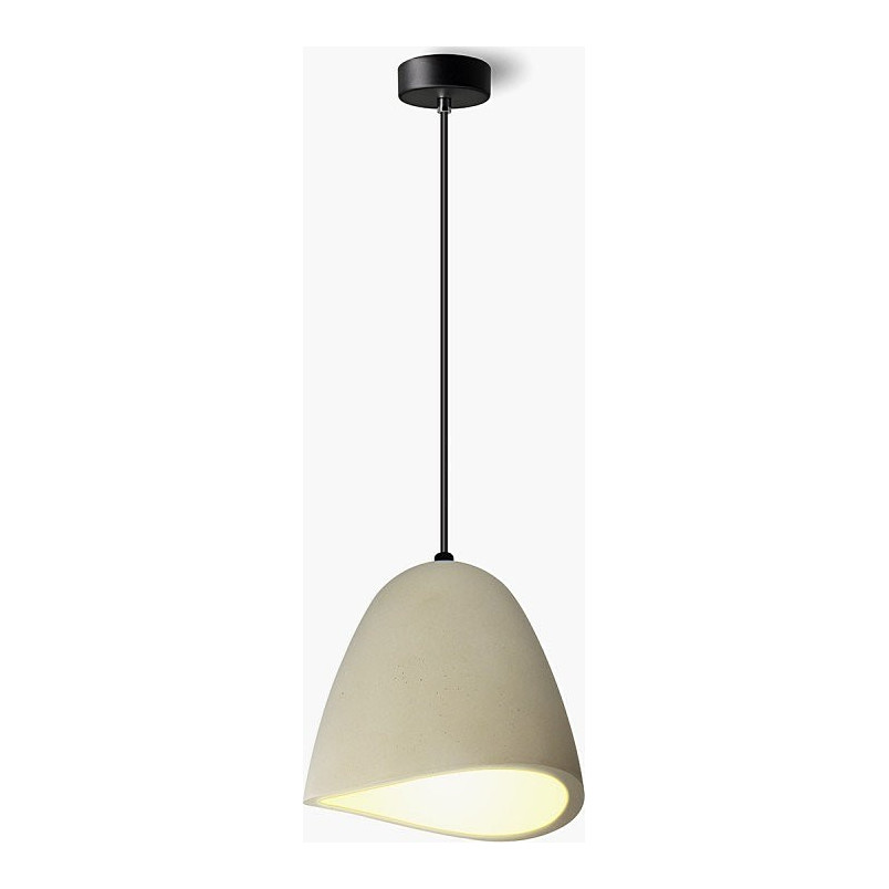 Lampa betonowa Antares szara Lumatix | Loftowa wisząca E27