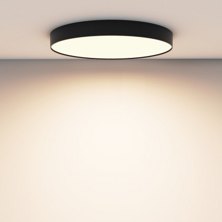 Plafon LED okrągły czarny Maytoni Zon 60cm - Oświetlenie