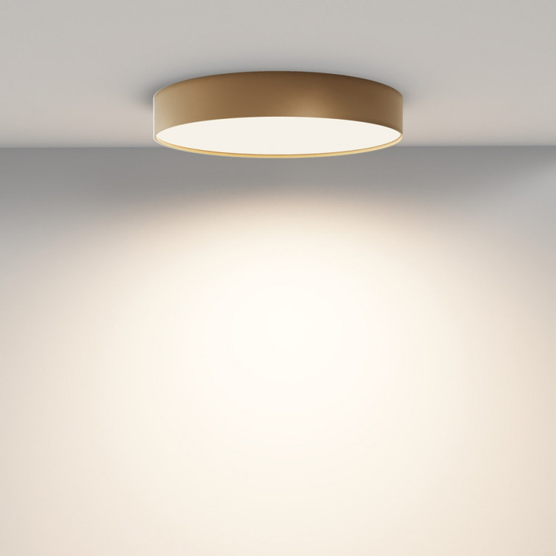 Plafon LED Okrągły Maytoni Zon - Złoty, 40cm - Światło Idealne