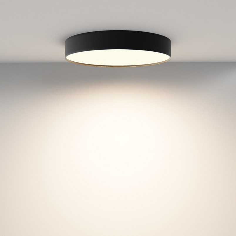 Plafon LED Okrągły Czarny 40cm Maytoni - Oświetlenie