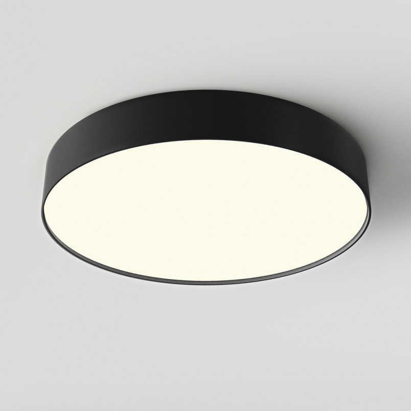 Plafon LED Okrągły Czarny 40cm Maytoni - Oświetlenie