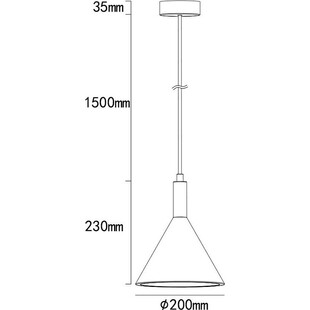 Lampa betonowa wisząca Deneb - Lumatix | Loftowa, Szara