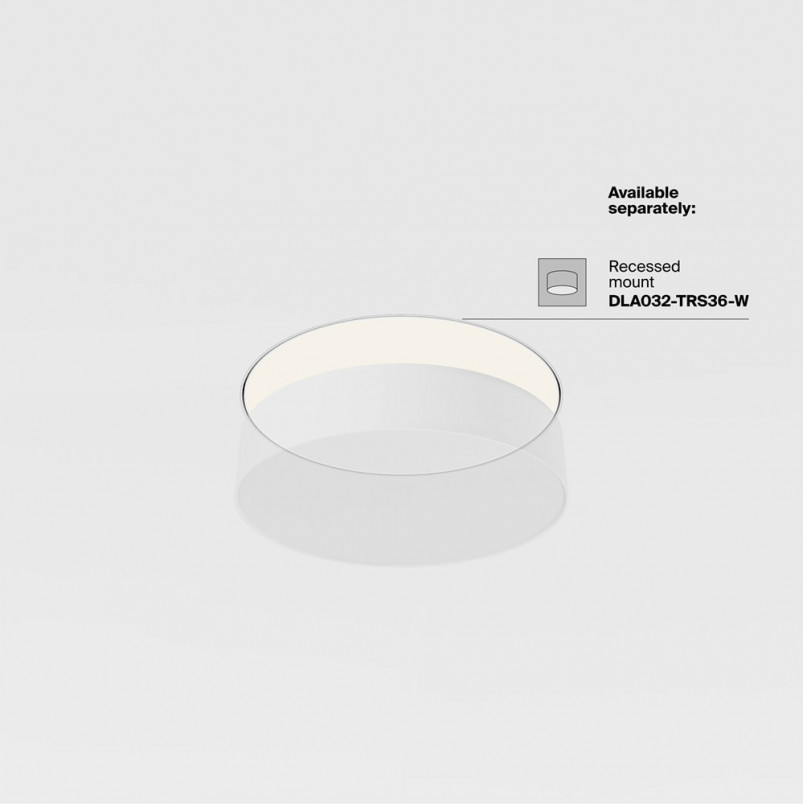 Plafon LED Okrągły Czarny 30cm Maytoni - Oświetlenie