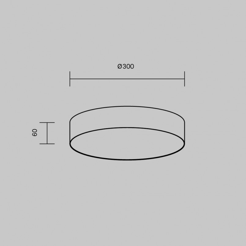 Plafon LED Okrągły Czarny 30cm Maytoni - Oświetlenie