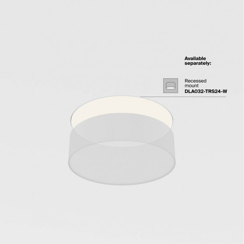Plafon LED okrągły czarny Maytoni Zon | 22cm | 3000K