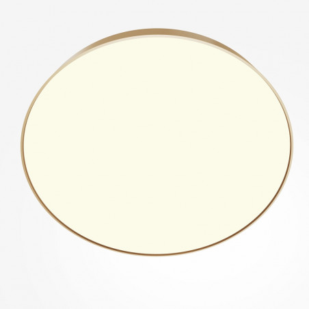 Plafon LED okrągły Maytoni Zon - złoty, 60cm - Światło idealne
