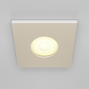 Lampa Stark Maytoni: Biały spot podtynkowy do łazienki IP65