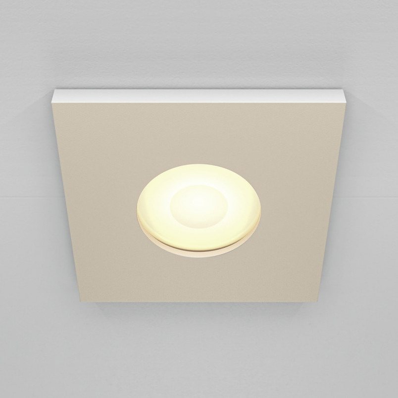 Lampa Stark Maytoni: Biały spot podtynkowy do łazienki IP65