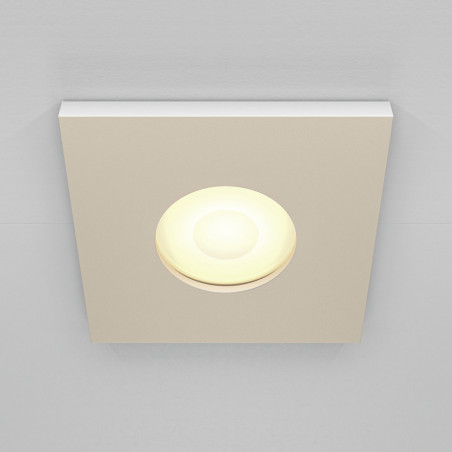 Lampa Stark Maytoni: Biały spot podtynkowy do łazienki IP65
