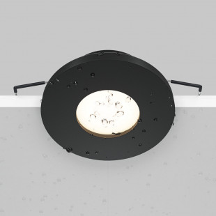 Lampa Stark Maytoni: Elegancki spot podtynkowy do łazni | Czarny
