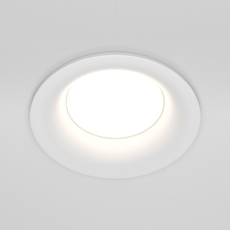 Lampa podtynkowa Slim 8.5cm biała Maytoni | Downlight GU10