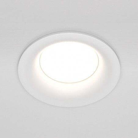 Lampa podtynkowa Slim 8.5cm biała Maytoni | Downlight GU10