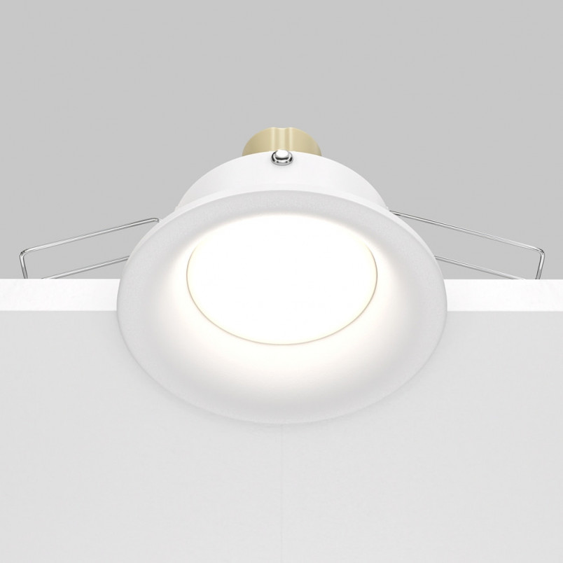 Lampa podtynkowa Slim 8.5cm biała Maytoni | Downlight GU10