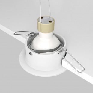 Lampa podtynkowa Slim 8.5cm biała Maytoni | Downlight GU10