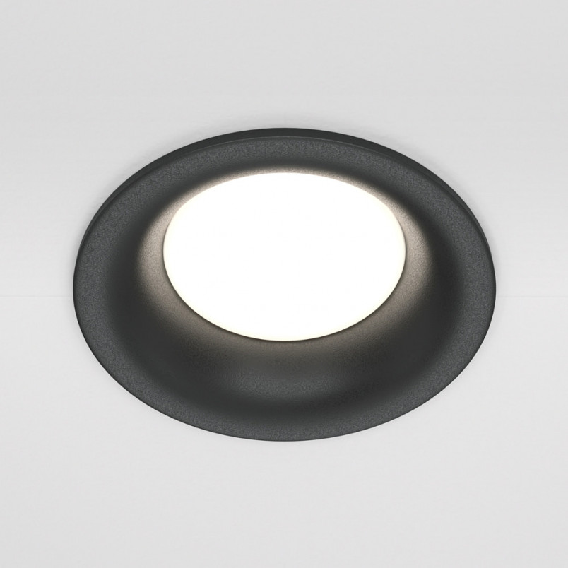 Lampa podtynkowa Slim 8,5cm czarna Maytoni - Stylowe oświetlenie