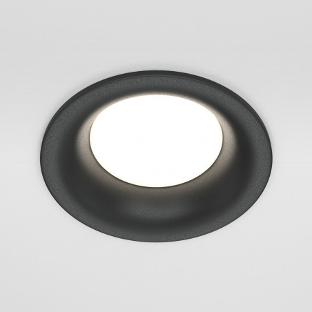 Lampa podtynkowa Slim 8,5cm czarna Maytoni - Stylowe oświetlenie