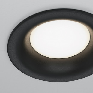 Lampa podtynkowa Slim 8,5cm czarna Maytoni - Stylowe oświetlenie