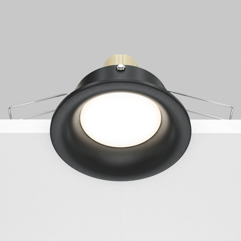 Lampa podtynkowa Slim 8,5cm czarna Maytoni - Stylowe oświetlenie