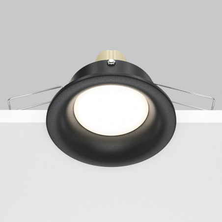 Lampa podtynkowa Slim 8,5cm czarna Maytoni - Stylowe oświetlenie