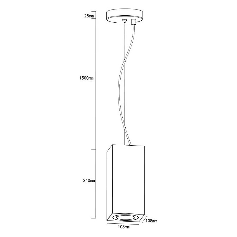 Lampa Betonowa Wisząca Kanopus 2 Szara | Lumatix
