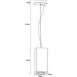 Lampa Betonowa Wisząca Kanopus 2 Szara | Lumatix