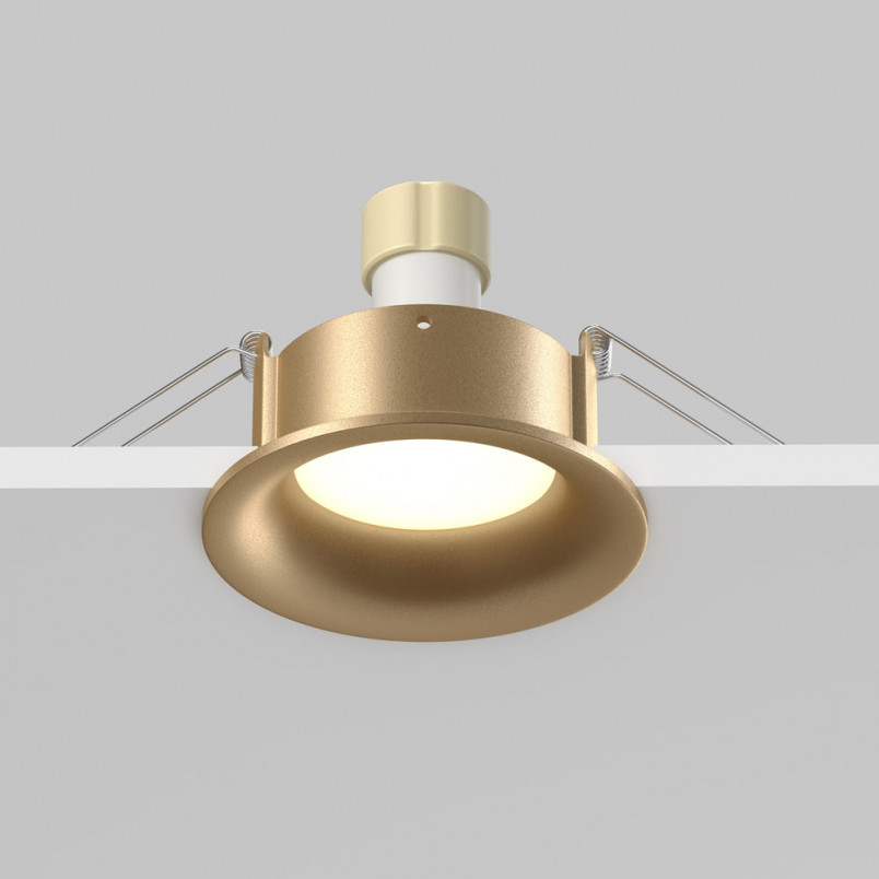 Lampa spot do łazienki Slim - Maytoni, matowe złoto | Kup teraz