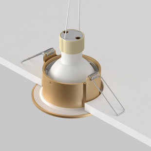 Lampa spot do łazienki Slim - Maytoni, matowe złoto | Kup teraz