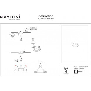 Lampa spot do łazienki Slim - Maytoni, matowe złoto | Kup teraz