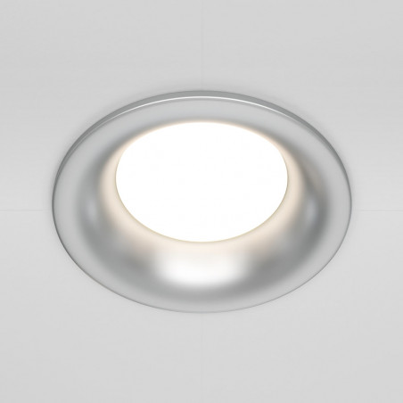 Lampa podtynkowa Slim 8,5cm srebrna Maytoni - Nowoczesny design