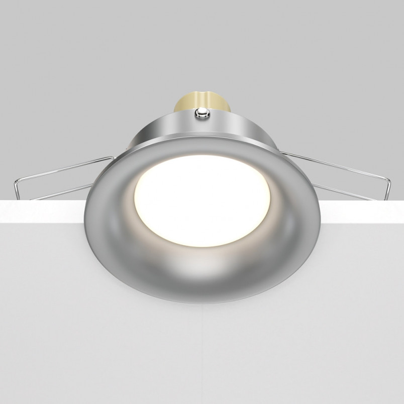 Lampa podtynkowa Slim 8,5cm srebrna Maytoni - Nowoczesny design