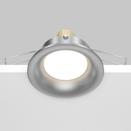 Lampa podtynkowa Slim 8,5cm srebrna Maytoni - Nowoczesny design