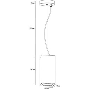 Lampa wisząca Kanopus 2 biała Lumatix | Loftowa | GU10