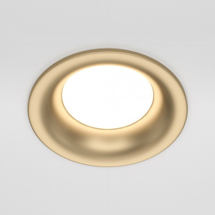 Lampa podtynkowa Slim Maytoni - matowe złoto | Downlight GU10