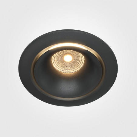 Lampa podtynkowa Yin LED Maytoni | Ściemnialna, 3000K, Czarna