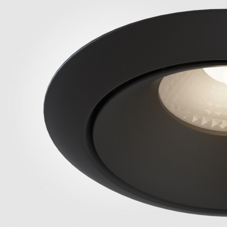 Lampa podtynkowa Yin LED Maytoni | Ściemnialna, 3000K, Czarna