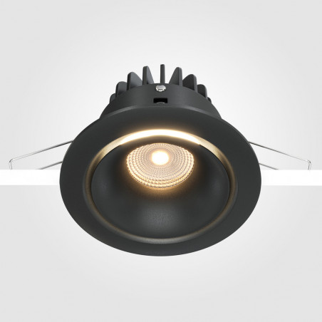 Lampa podtynkowa Yin LED Maytoni | Ściemnialna, 3000K, Czarna