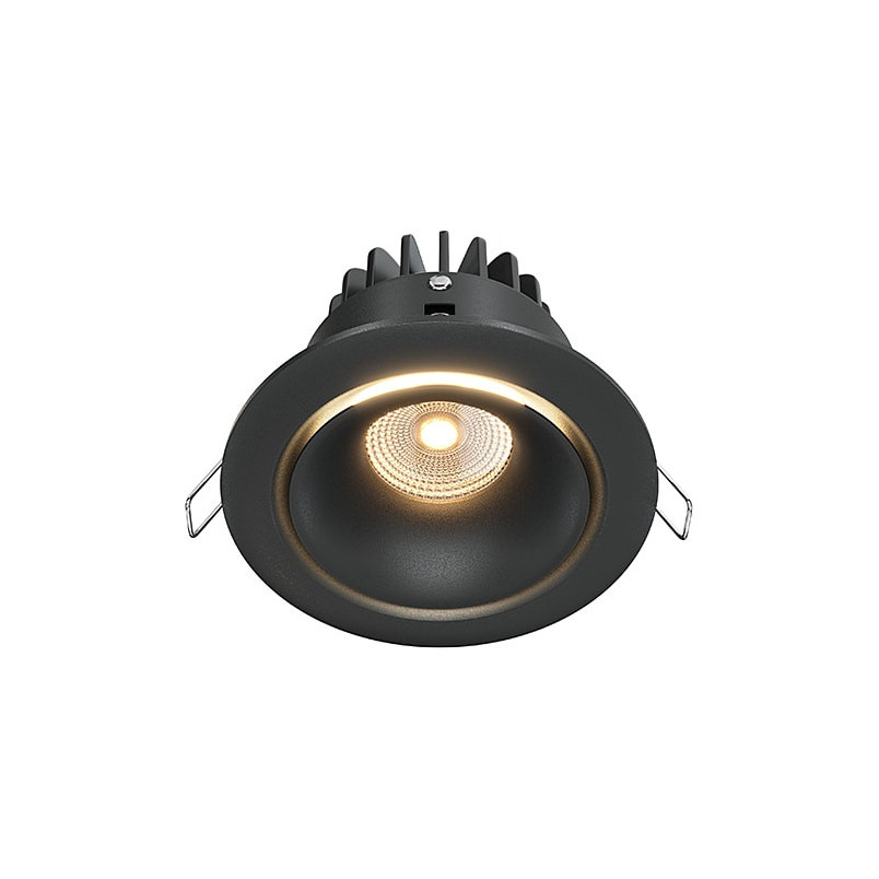 Lampa podtynkowa Yin LED Maytoni | Ściemnialna, 3000K, Czarna