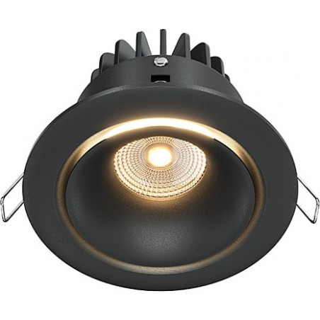 Lampa podtynkowa Yin LED Maytoni | Ściemnialna, 3000K, Czarna
