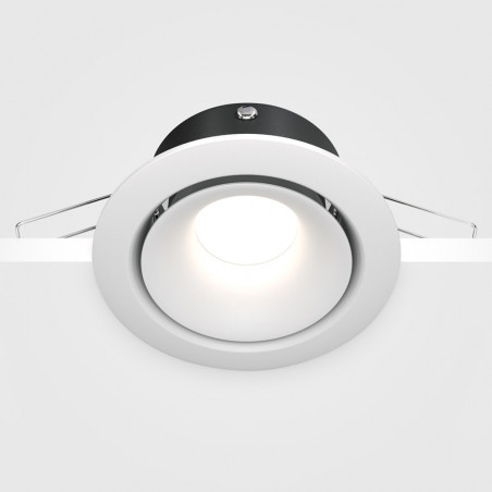 Lampa spot Yin Maytoni - Elegancki design, biały klosz GU10