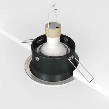 Lampa spot Yin Maytoni - Elegancki design, biały klosz GU10