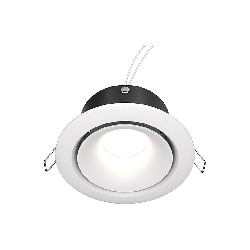 Lampa spot Yin Maytoni - Elegancki design, biały klosz GU10
