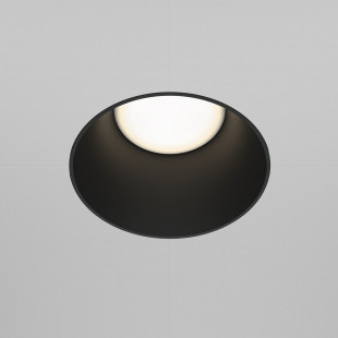 Lampa Share Maytoni: Regulowany spot podtynkowe czarny | Światło
