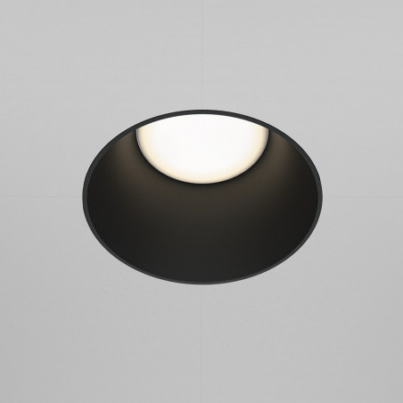 Lampa Share Maytoni: Regulowany spot podtynkowe czarny | Światło