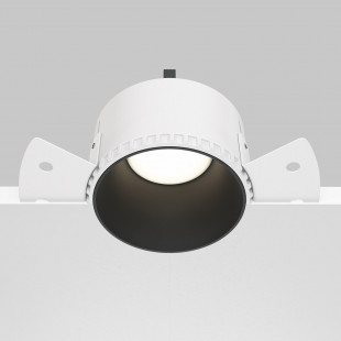 Lampa Share Maytoni: Regulowany spot podtynkowe czarny | Światło