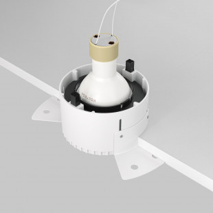 Lampa Share Maytoni: Regulowany spot podtynkowe czarny | Światło