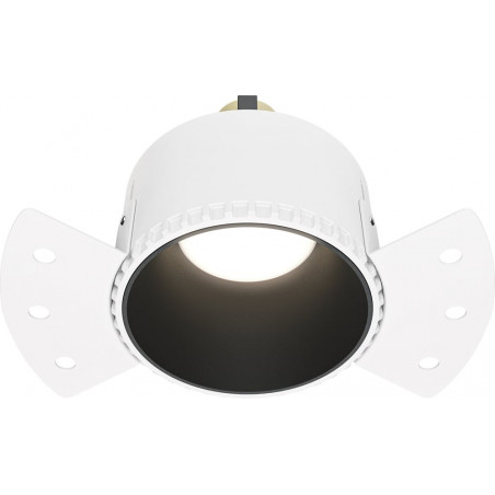 Lampa Share Maytoni: Regulowany spot podtynkowe czarny | Światło