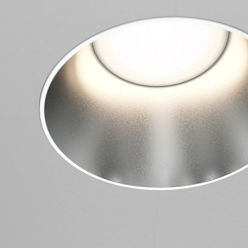 Lampa podtynkowa Share Maytoni | Regulacja, Srebrna | Sklep z lampami