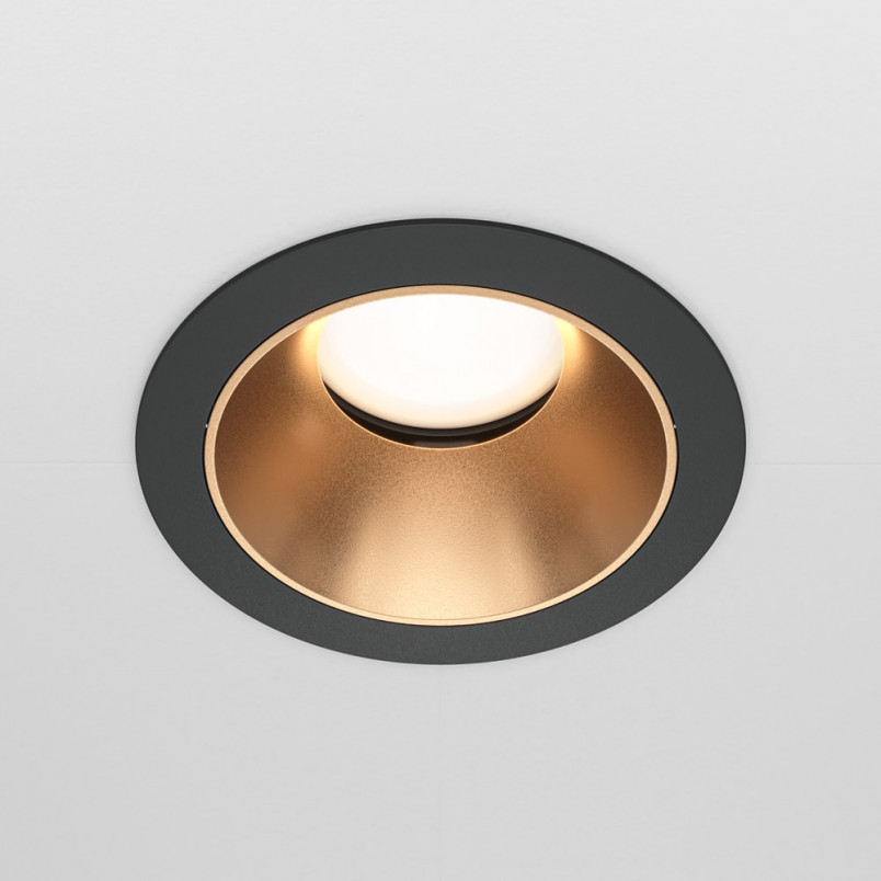 Lampa podtynkowa Share Ring Maytoni - Złoto-Czarna | Sklep