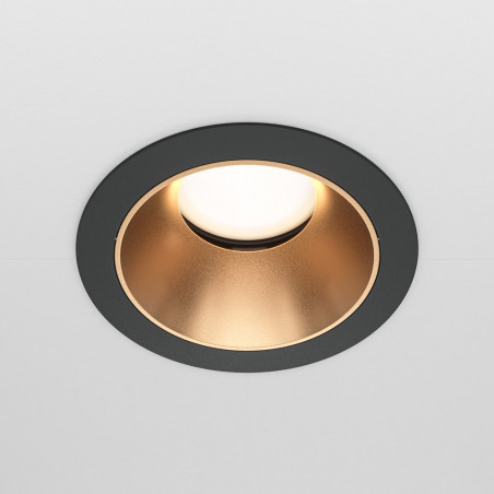 Lampa podtynkowa Share Ring Maytoni - Złoto-Czarna | Sklep